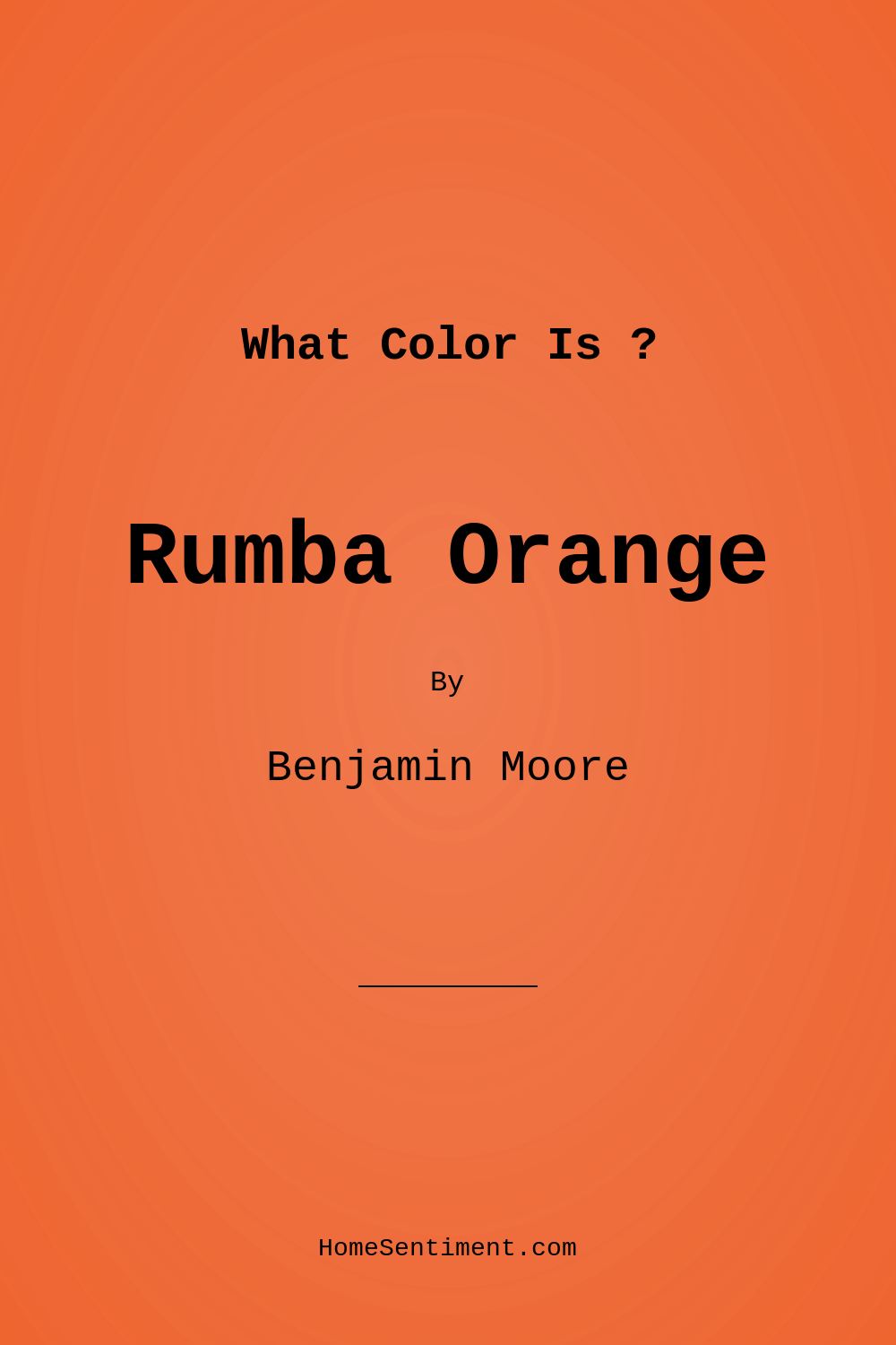 Rumba Orange 2014-20 by Benjamin Moore
