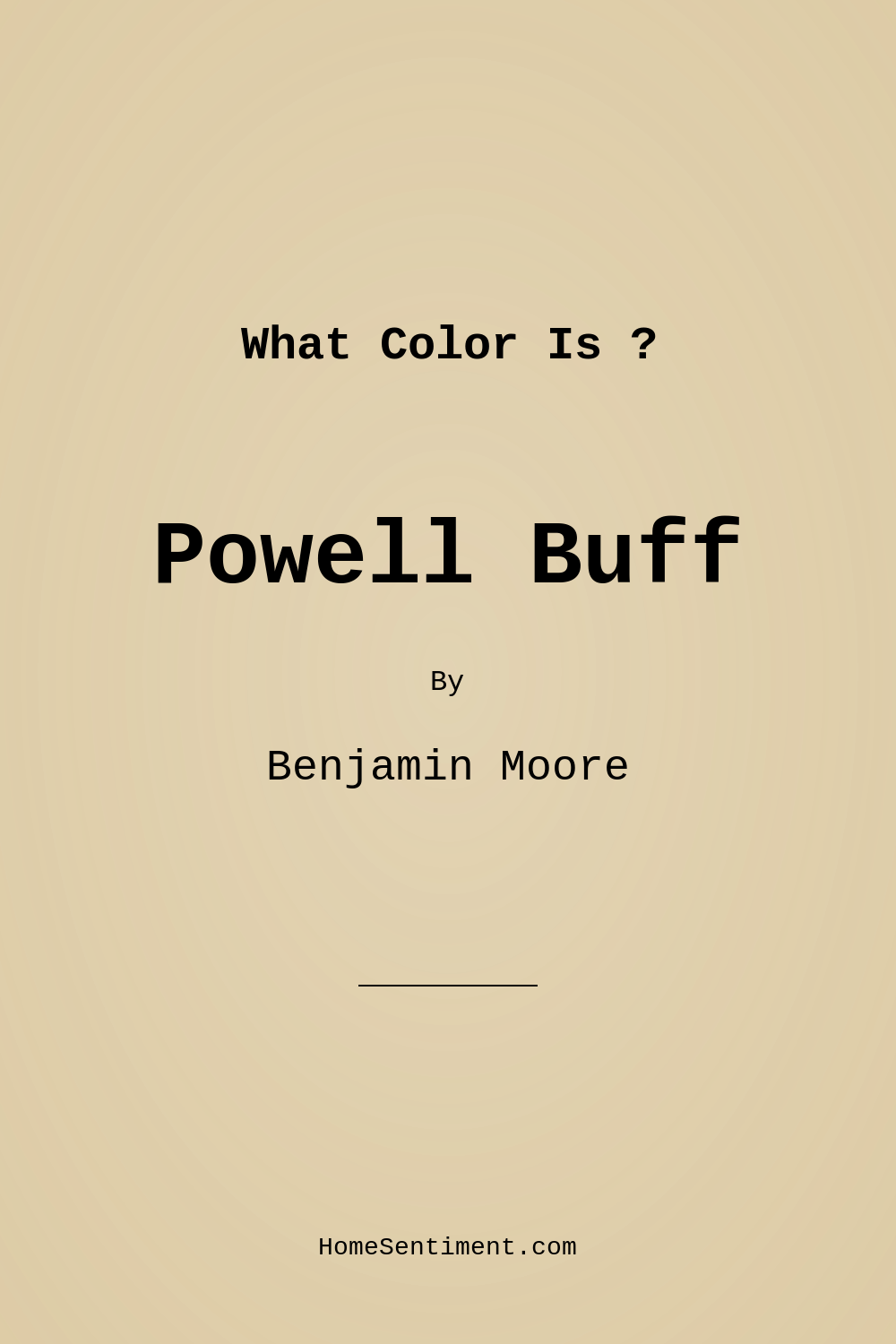 Powell Buff HC-35 by Benjamin Moore