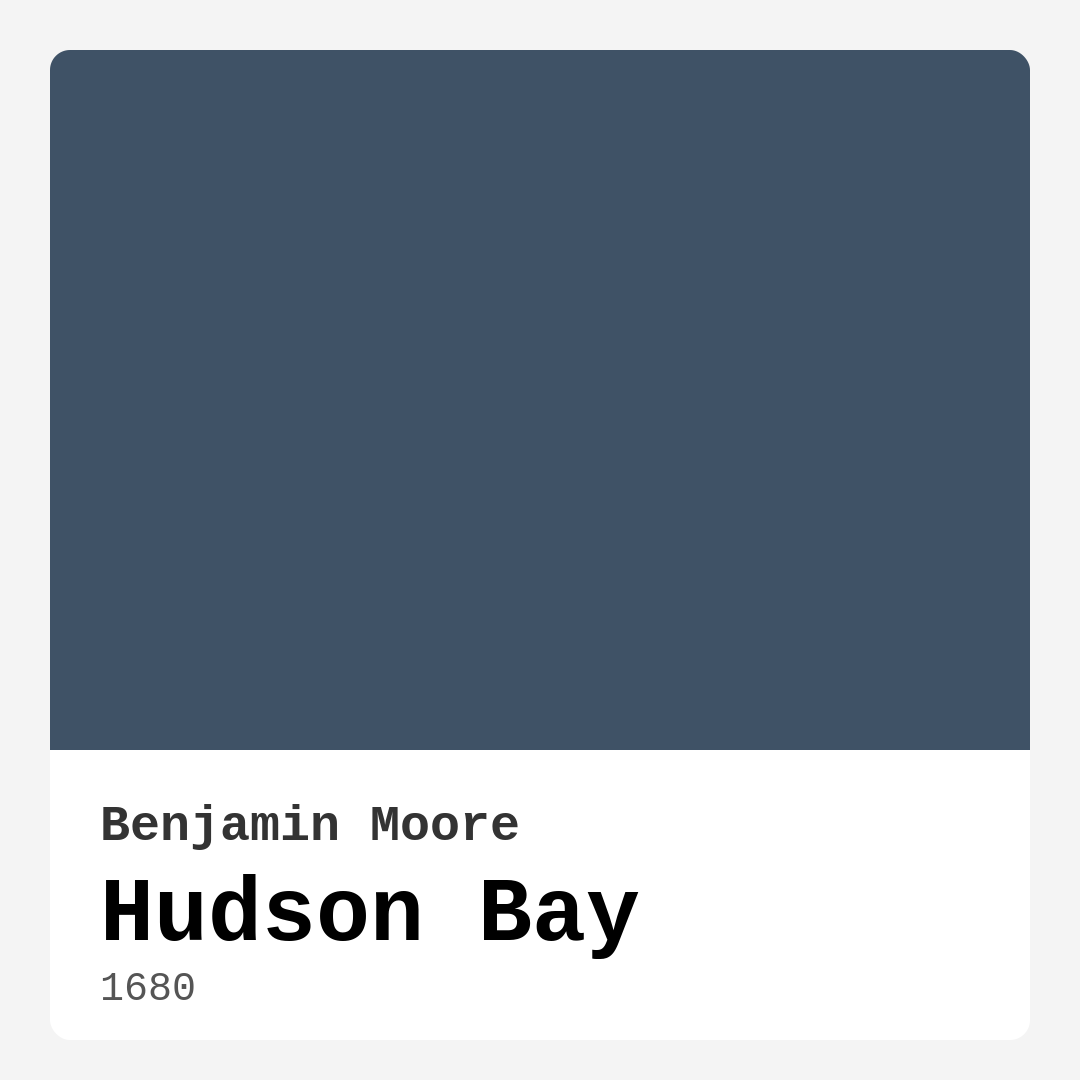 Hudson Bay 1680 by Benjamin Moore