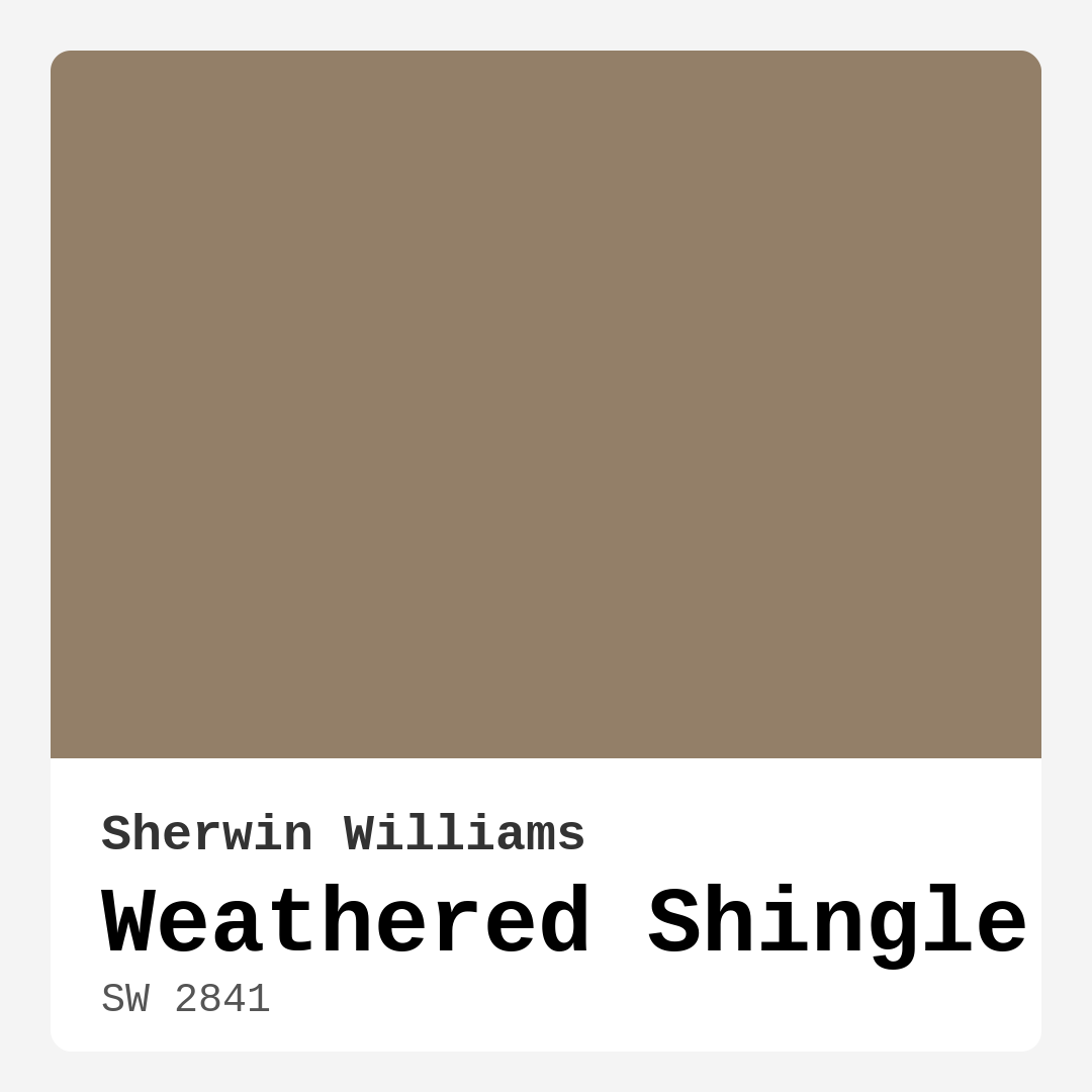 Weathered Shingle SW 2841 by Sherwin Williams