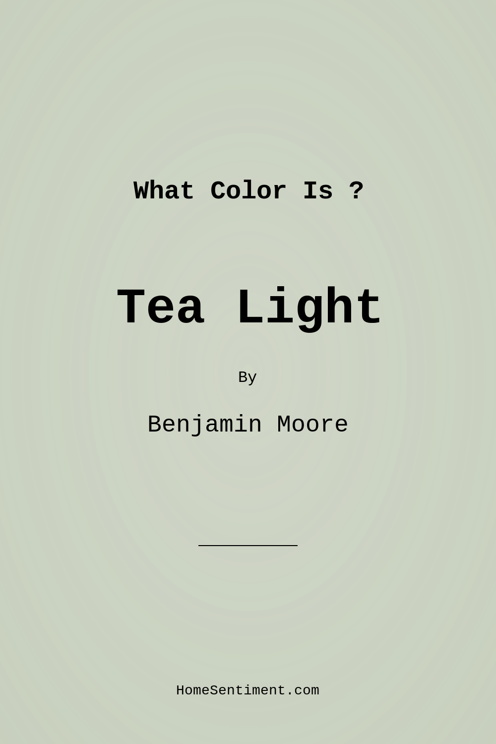 Tea Light 471 by Benjamin Moore