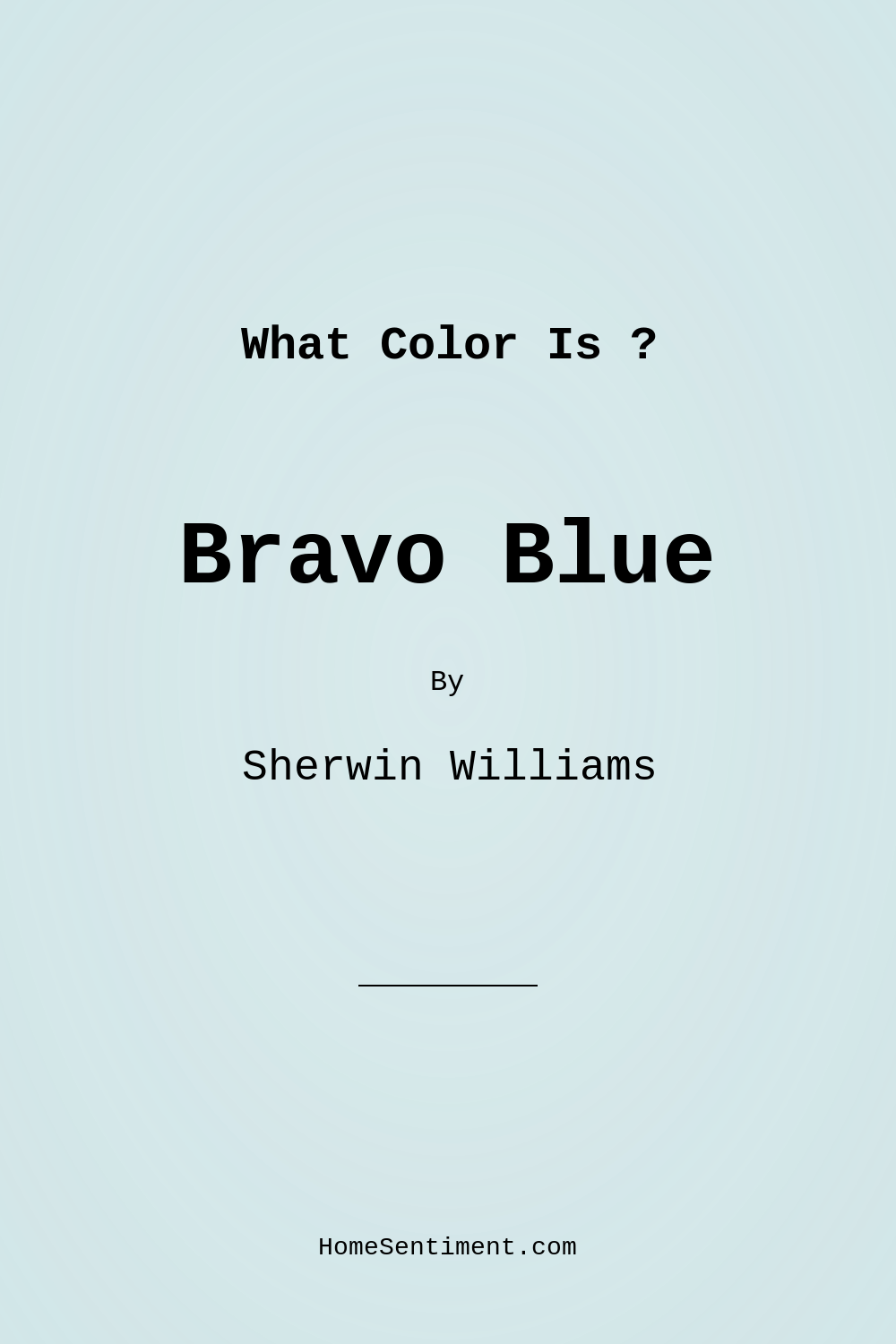 Bravo Blue SW 6784 by Sherwin Williams