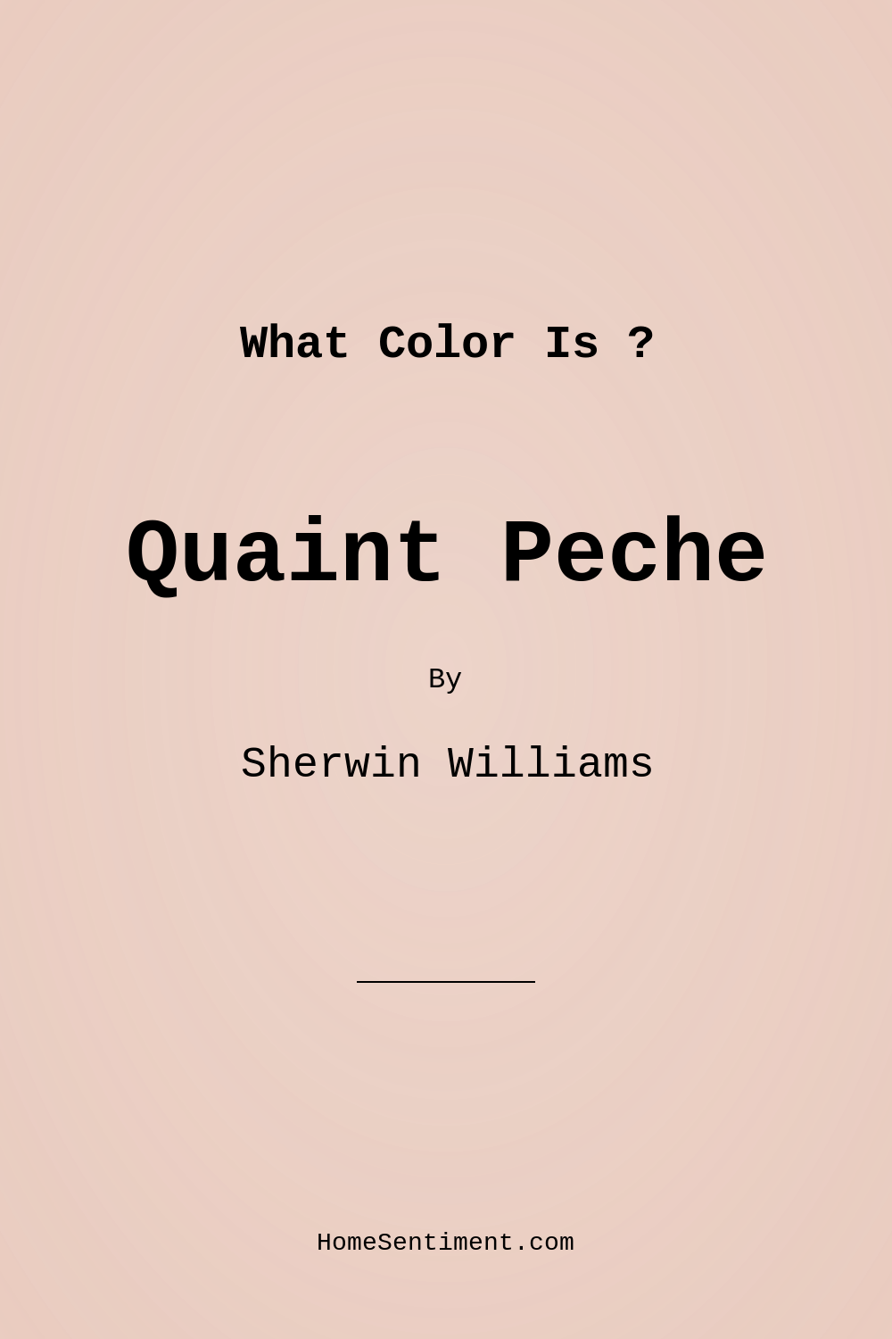 Quaint Peche SW 6330 by Sherwin Williams