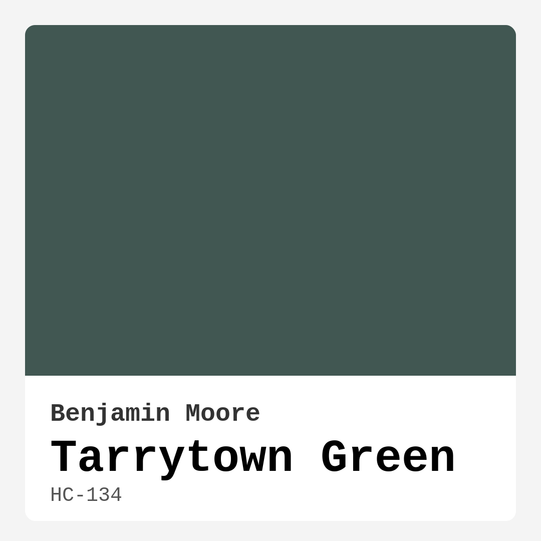 Tarrytown Green HC-134 by Benjamin Moore
