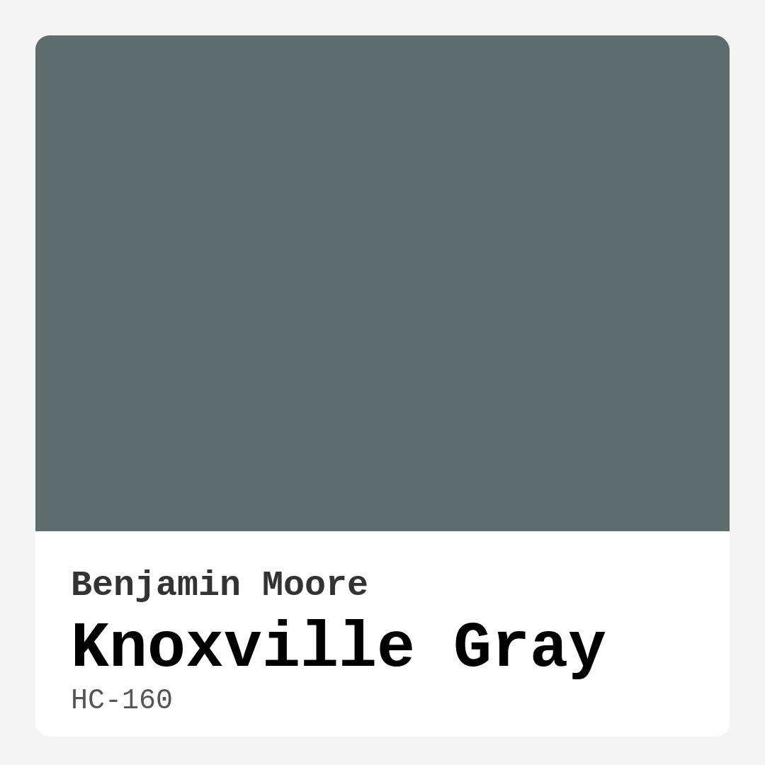 Knoxville Gray HC-160 by Benjamin Moore