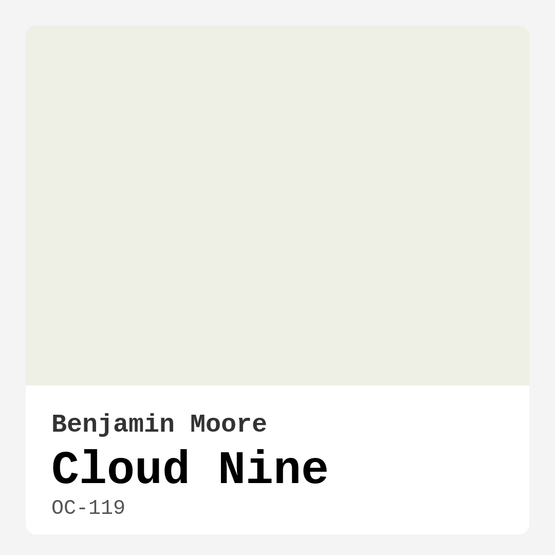Cloud Nine OC-119 by Benjamin Moore