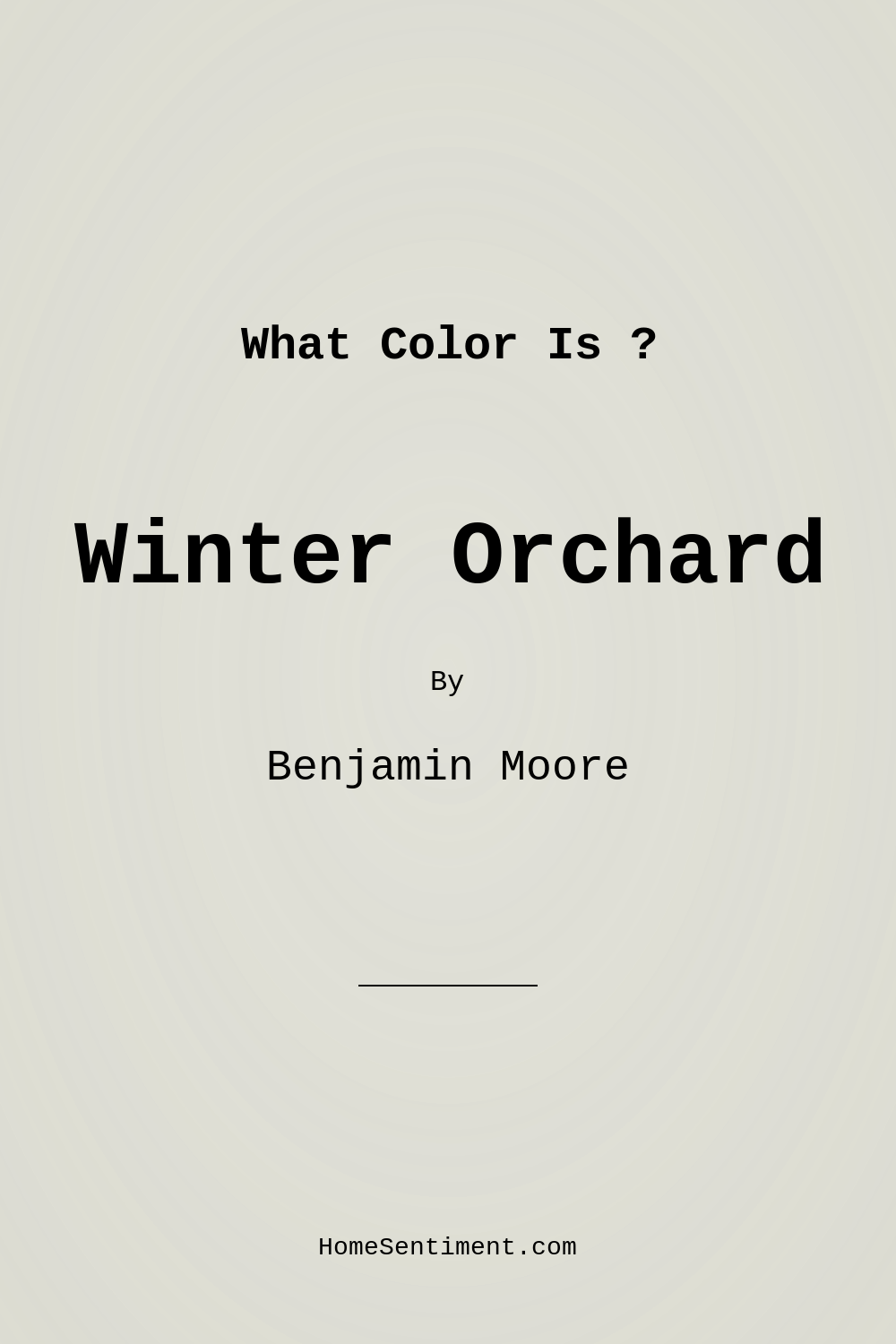 Winter Orchard 1555 by Benjamin Moore