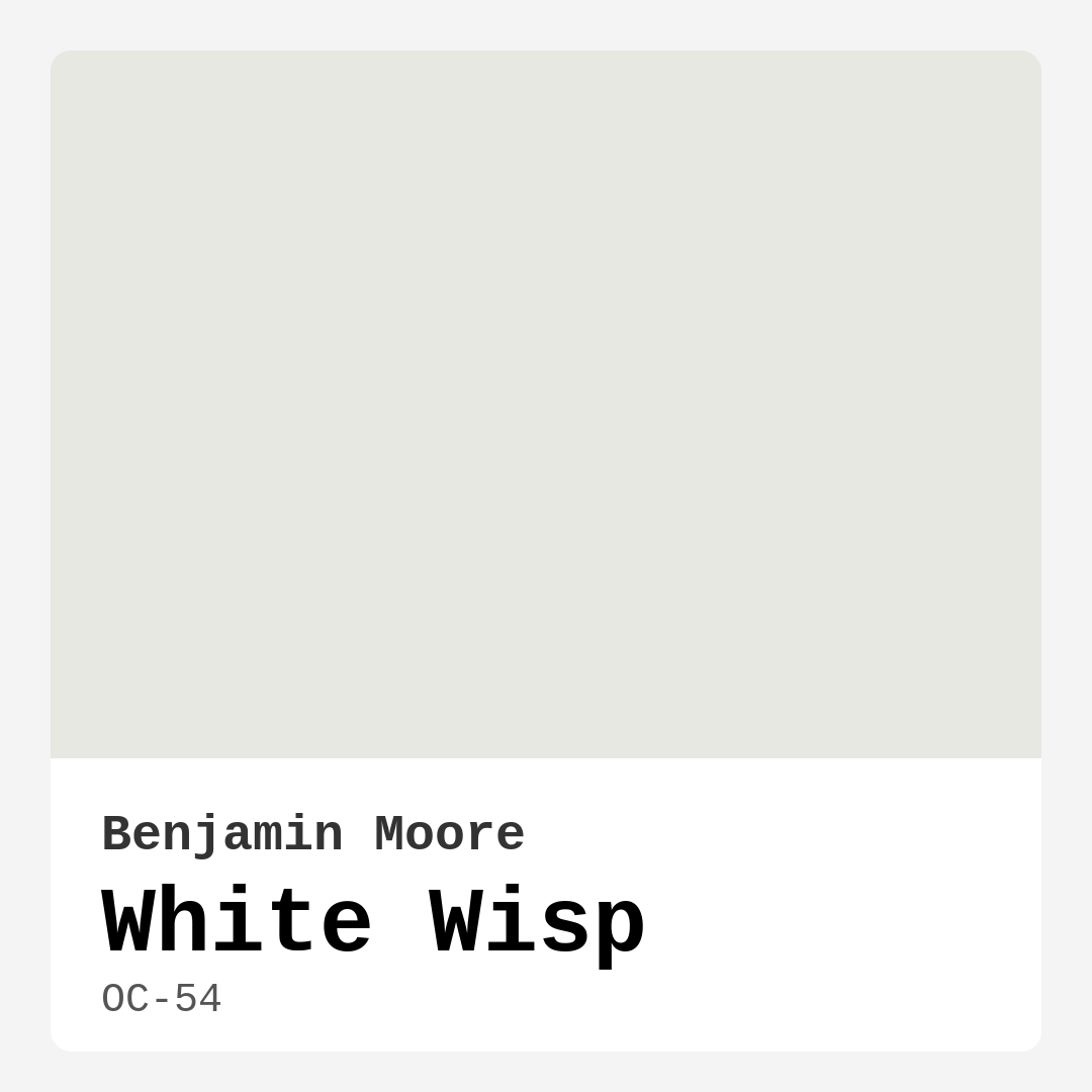 White Wisp OC-54 by Benjamin Moore
