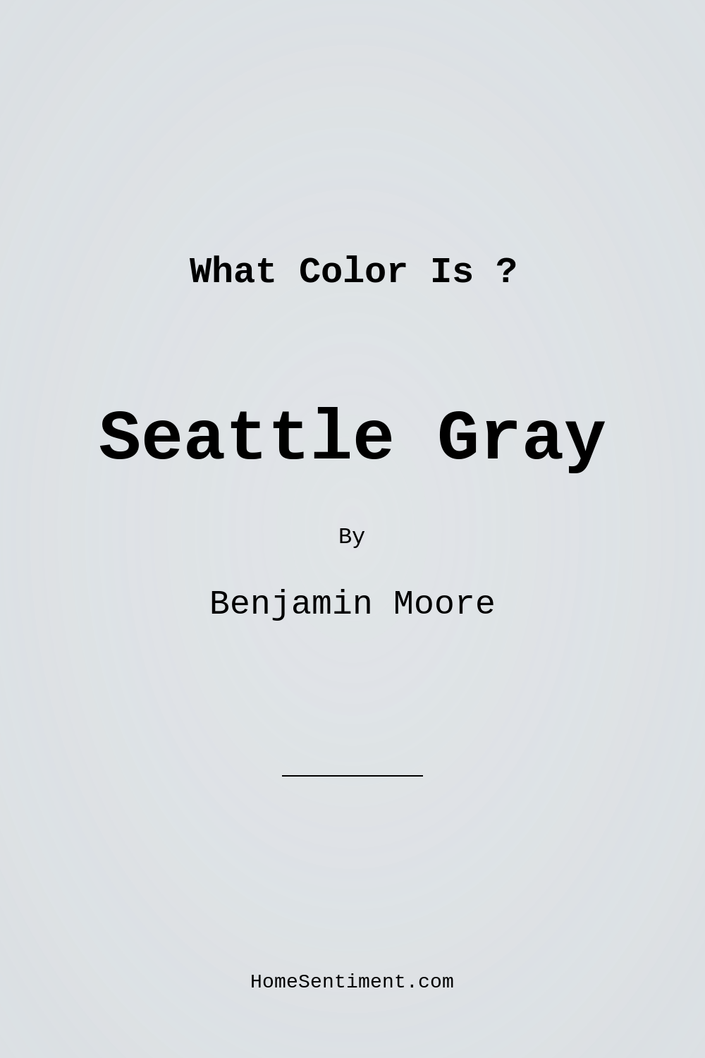 Seattle Gray 2130-70 by Benjamin Moore
