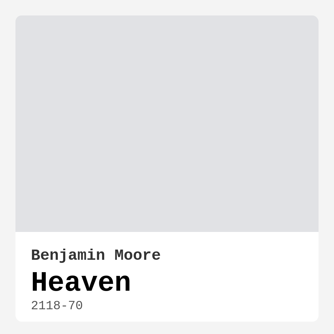 Heaven 2118-70 by Benjamin Moore