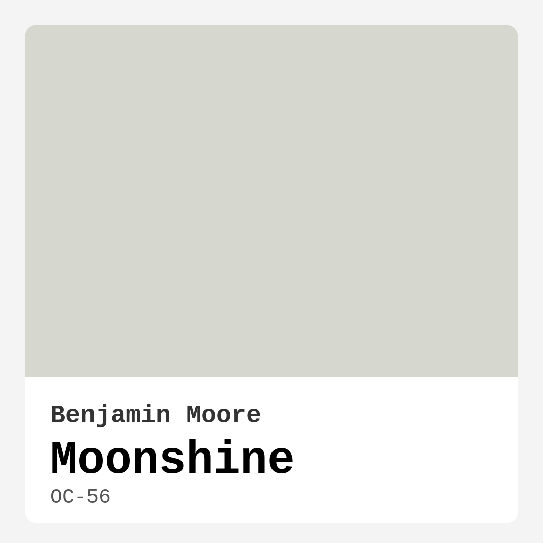Moonshine OC-56 by Benjamin Moore