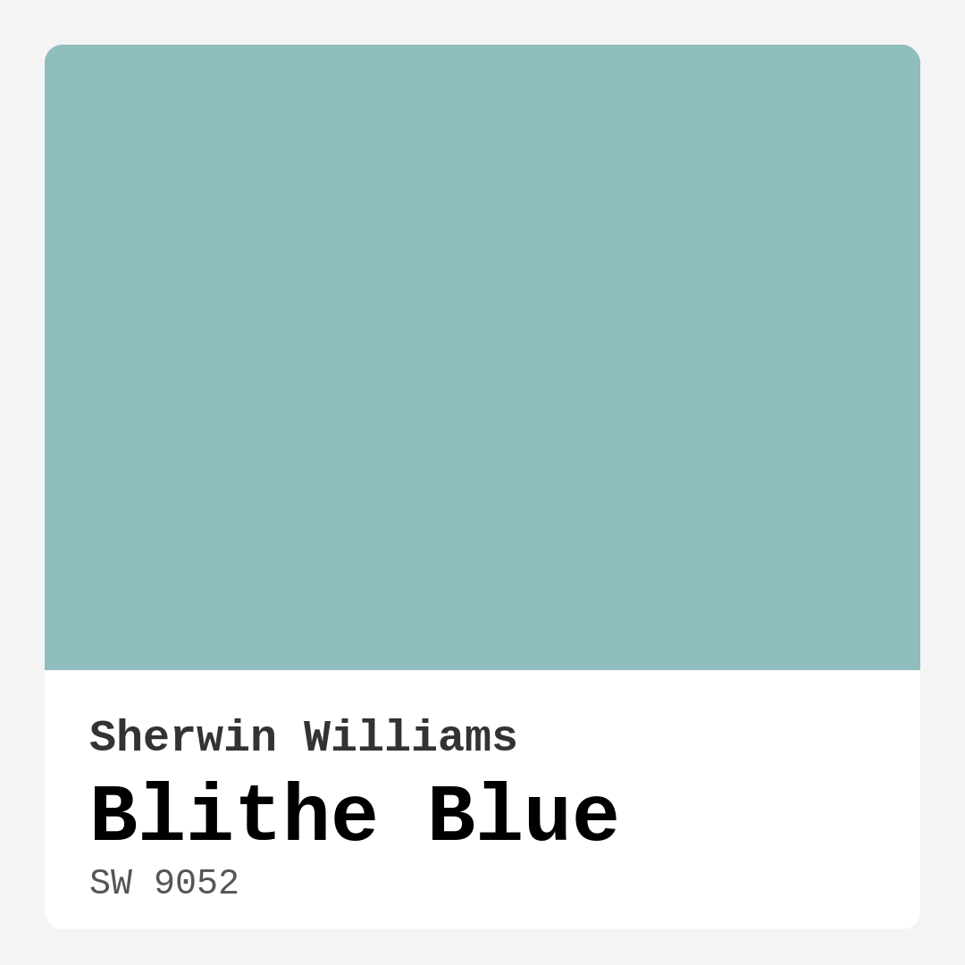 Sherwin Williams Blithe Blue SW 9052 Real Images
