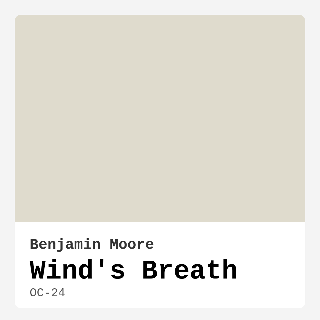 Wind’s Breath OC-24 by Benjamin Moore