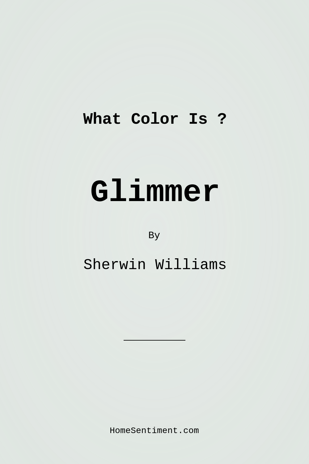 Glimmer SW 6476 by Sherwin Williams