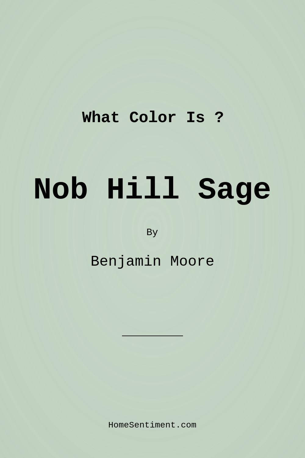 Nob Hill Sage 450 by Benjamin Moore