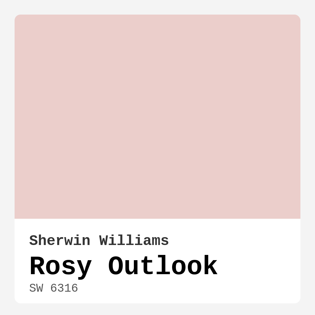 Sherwin Williams Rosy Outlook SW 6316 Real Images