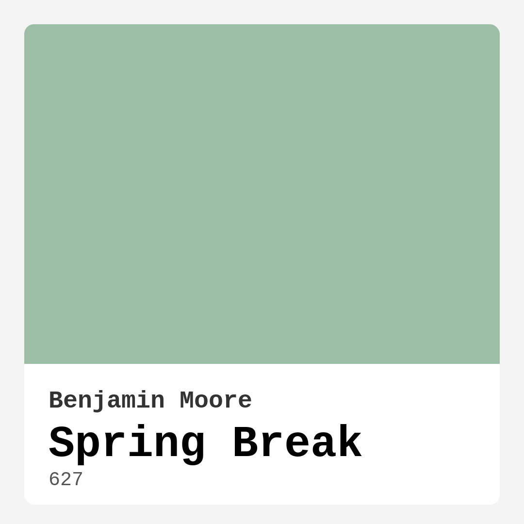Benjamin Moore Spring Break 627 Real Images