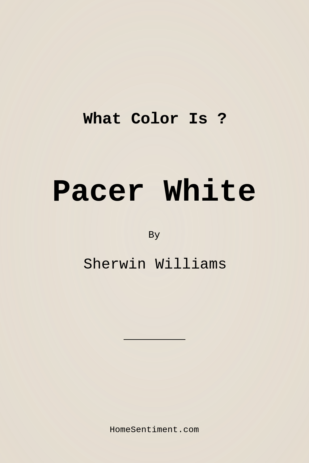 Pacer White SW 6098 by Sherwin Williams