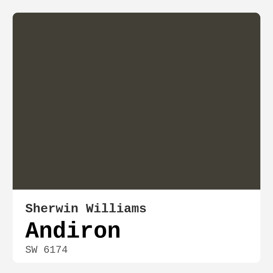 Andiron SW 6174 by Sherwin Williams