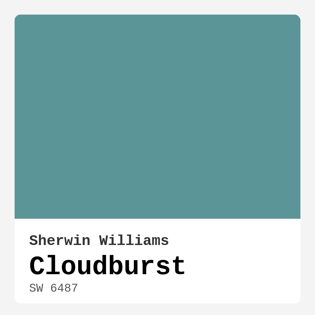 Sherwin Williams Cloudburst SW 6487 Real Images