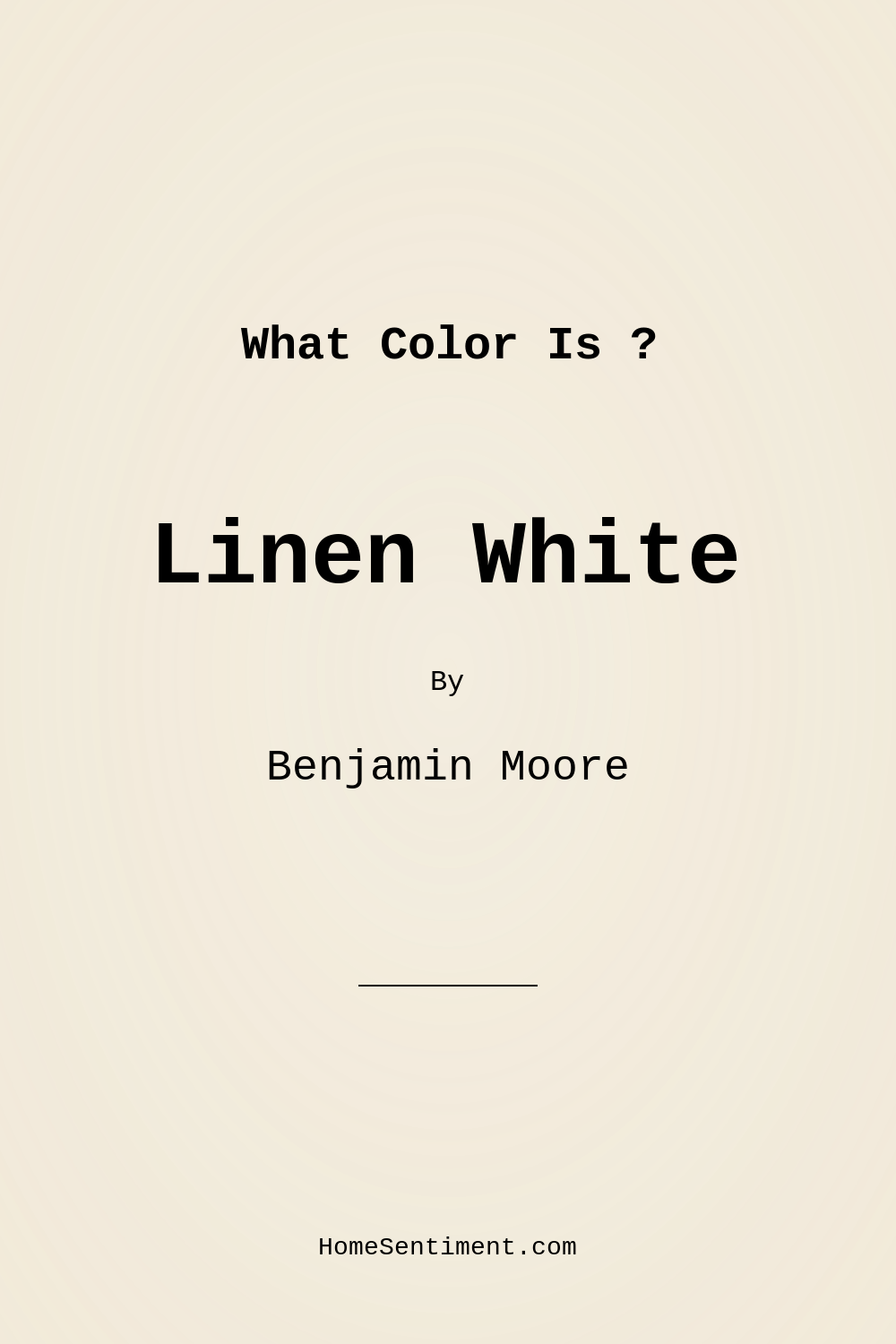 Linen White OC-146 by Benjamin Moore