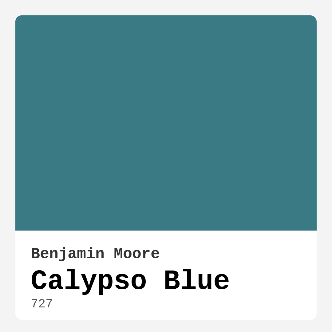 Benjamin Moore Calypso Blue 727 Real Images