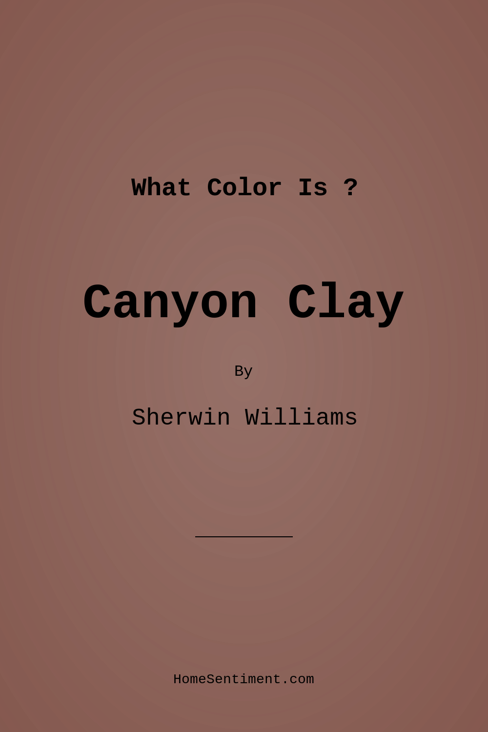 Canyon Clay SW 6054 by Sherwin Williams