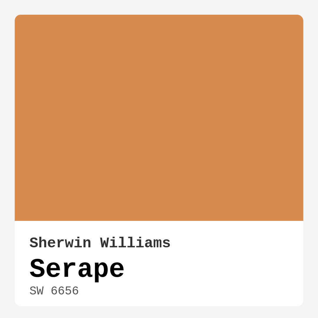 Serape SW 6656 by Sherwin Williams