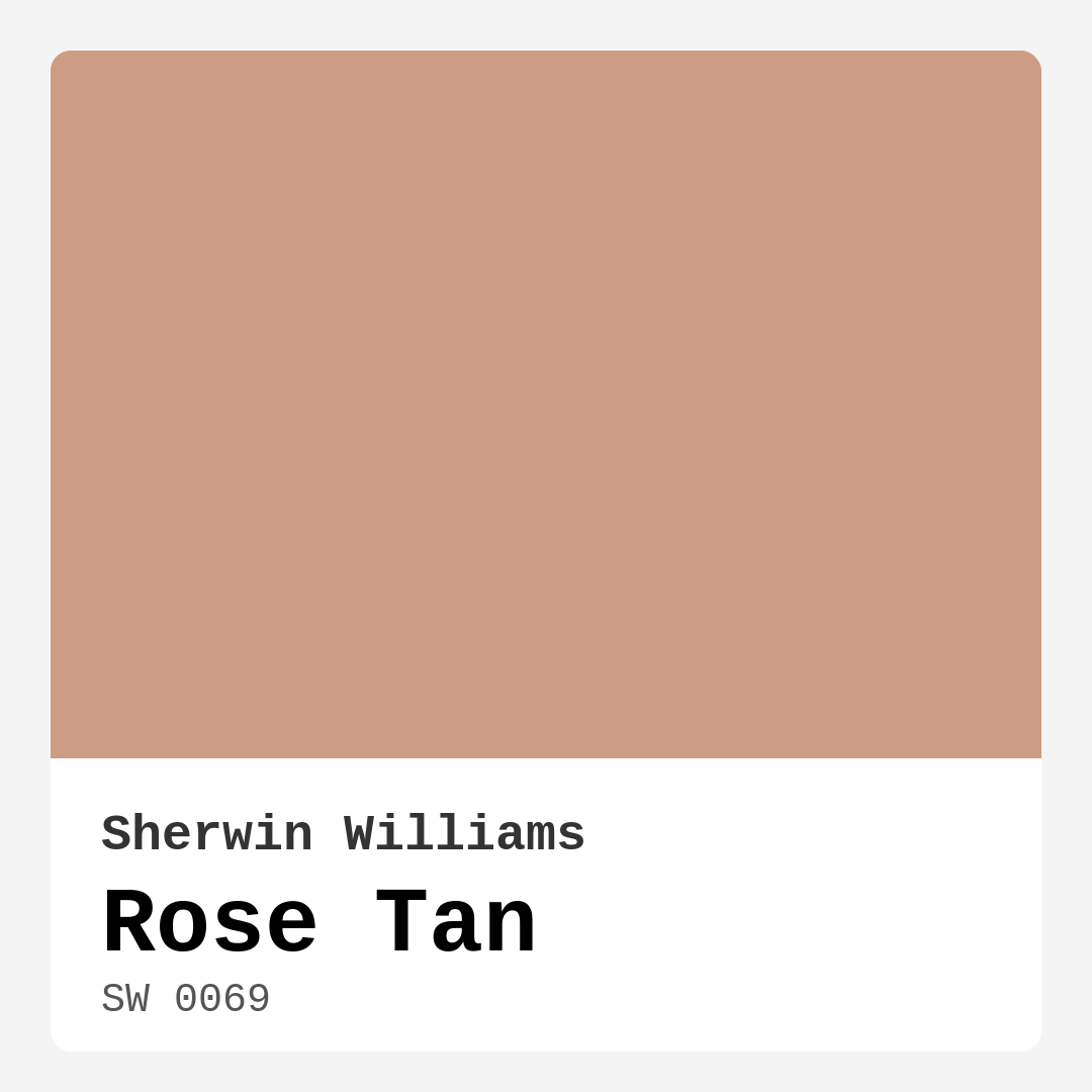 Rose Tan SW 0069 by Sherwin Williams