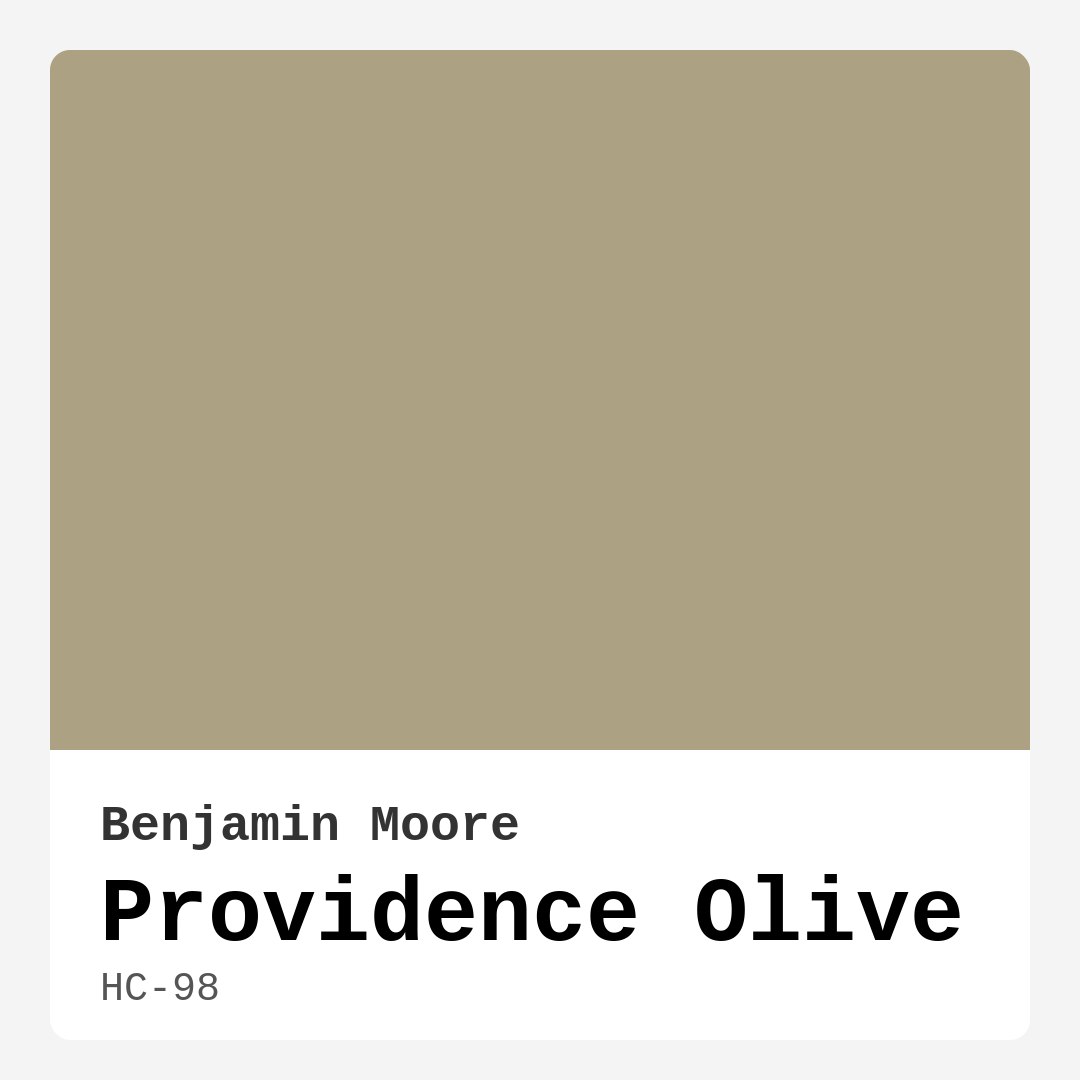Providence Olive HC-98 by Benjamin Moore