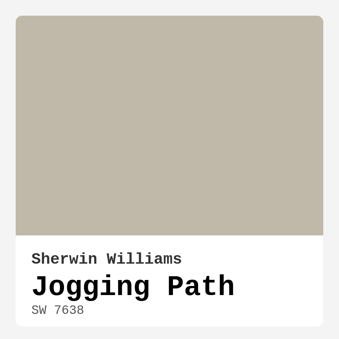 Jogging Path SW 7638 by Sherwin Williams