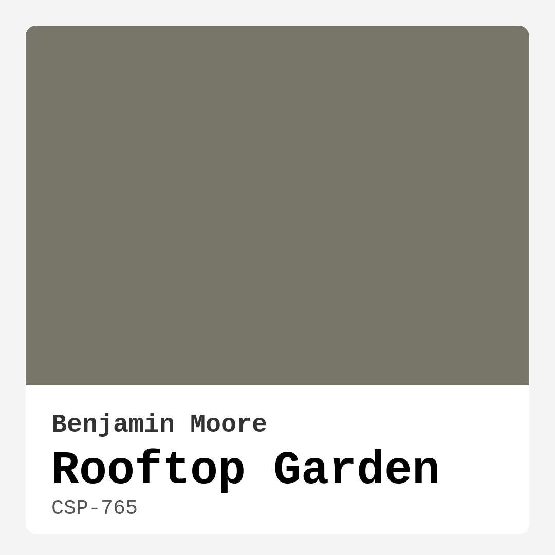 Benjamin Moore Rooftop Garden CSP-765 Real Images