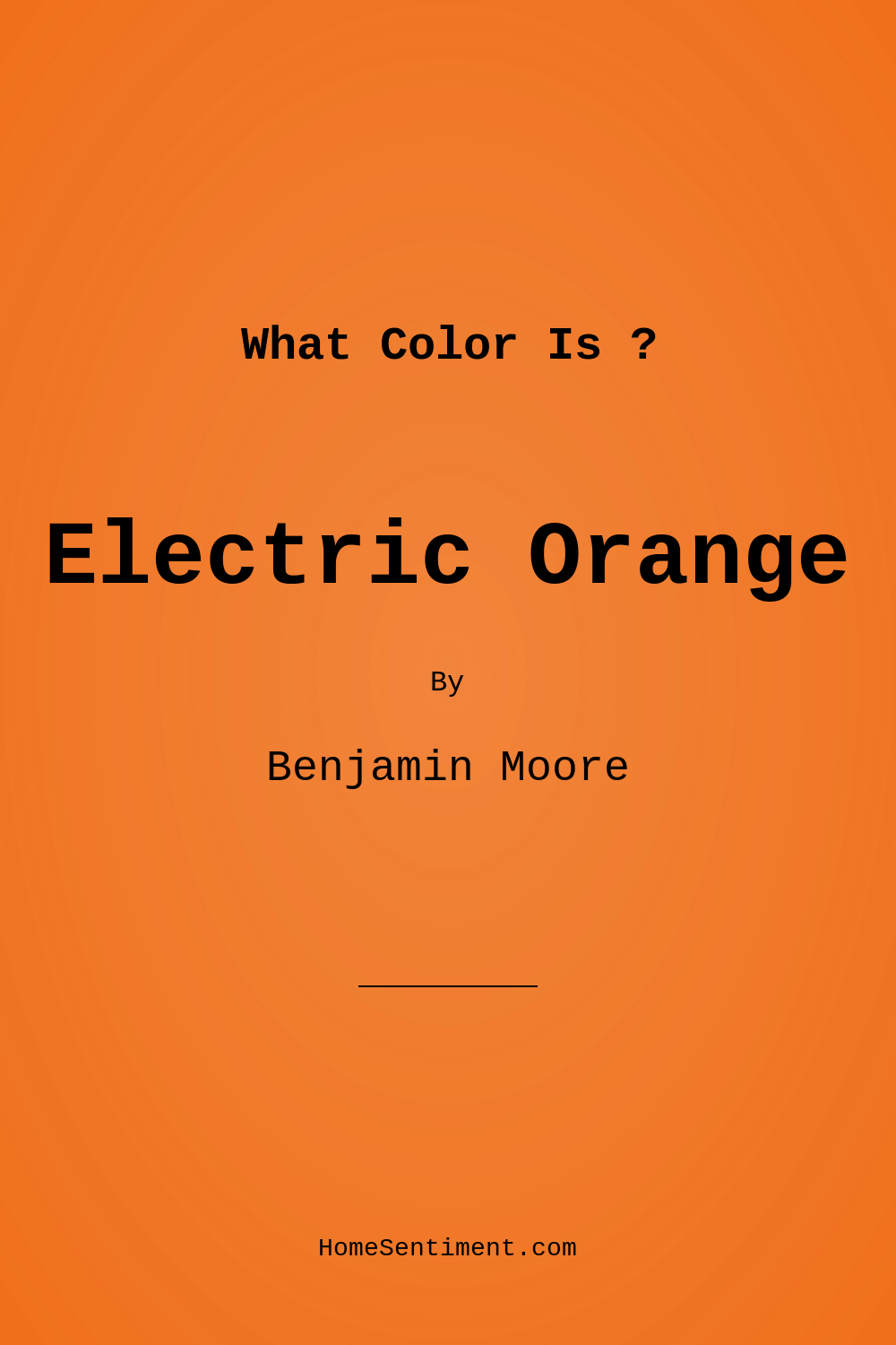 Electric Orange 2015-10 by Benjamin Moore