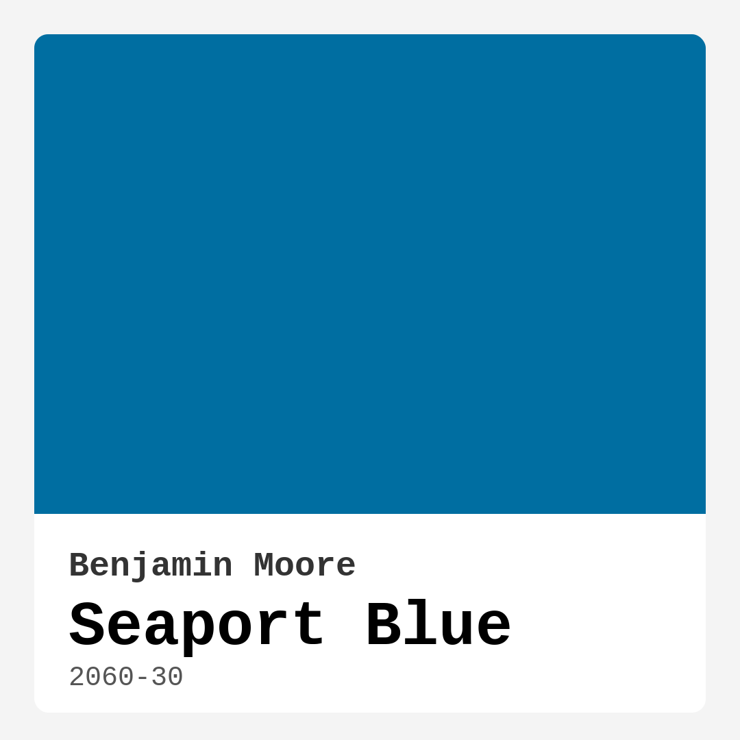 Seaport Blue 2060-30 by Benjamin Moore