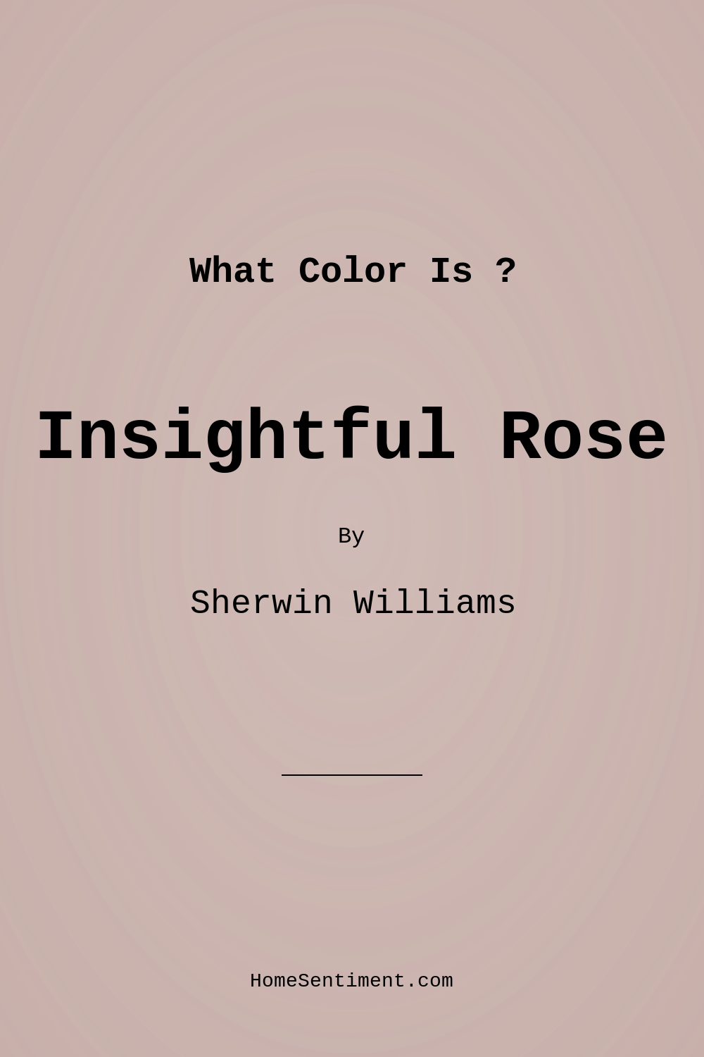 Insightful Rose SW 6023 by Sherwin Williams