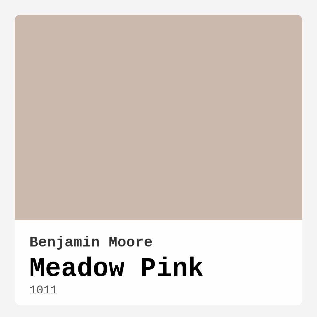 Meadow Pink 1011 by Benjamin Moore