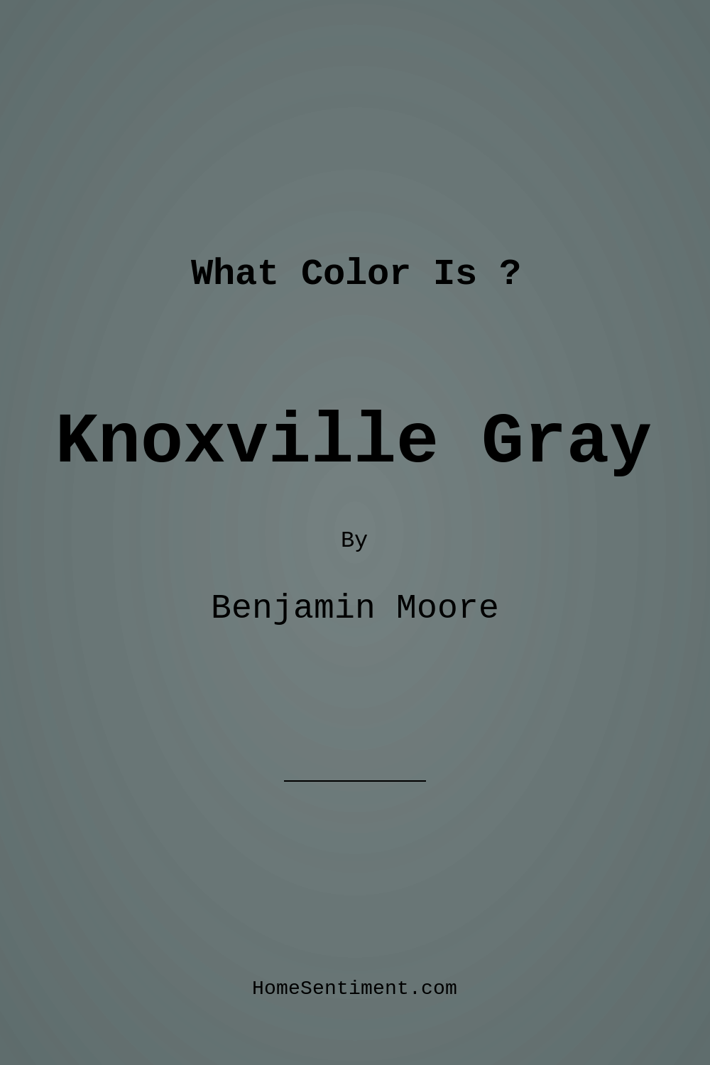 Knoxville Gray HC-160 by Benjamin Moore