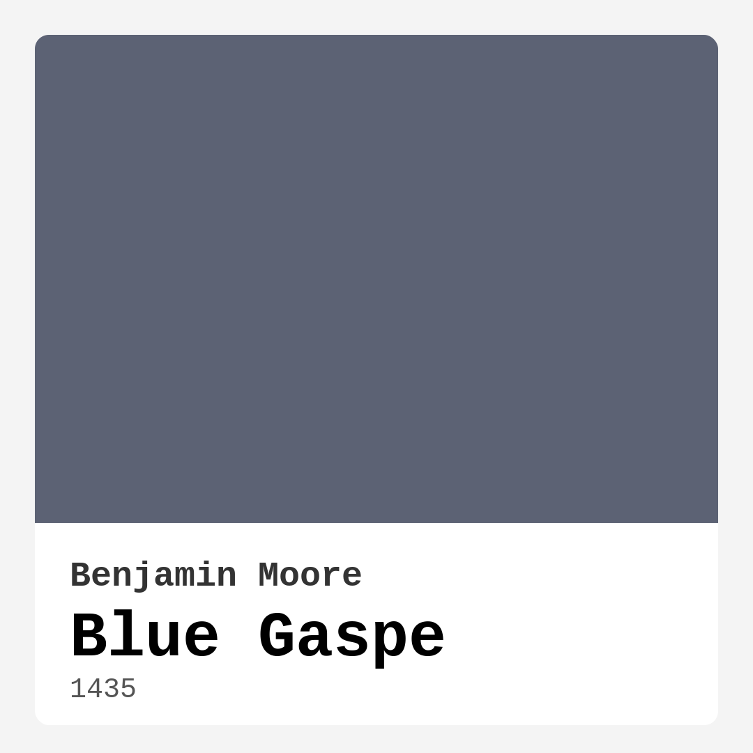 Benjamin Moore Blue Gaspe 1435 Real Images