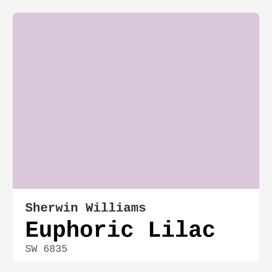 Euphoric Lilac SW 6835 by Sherwin Williams