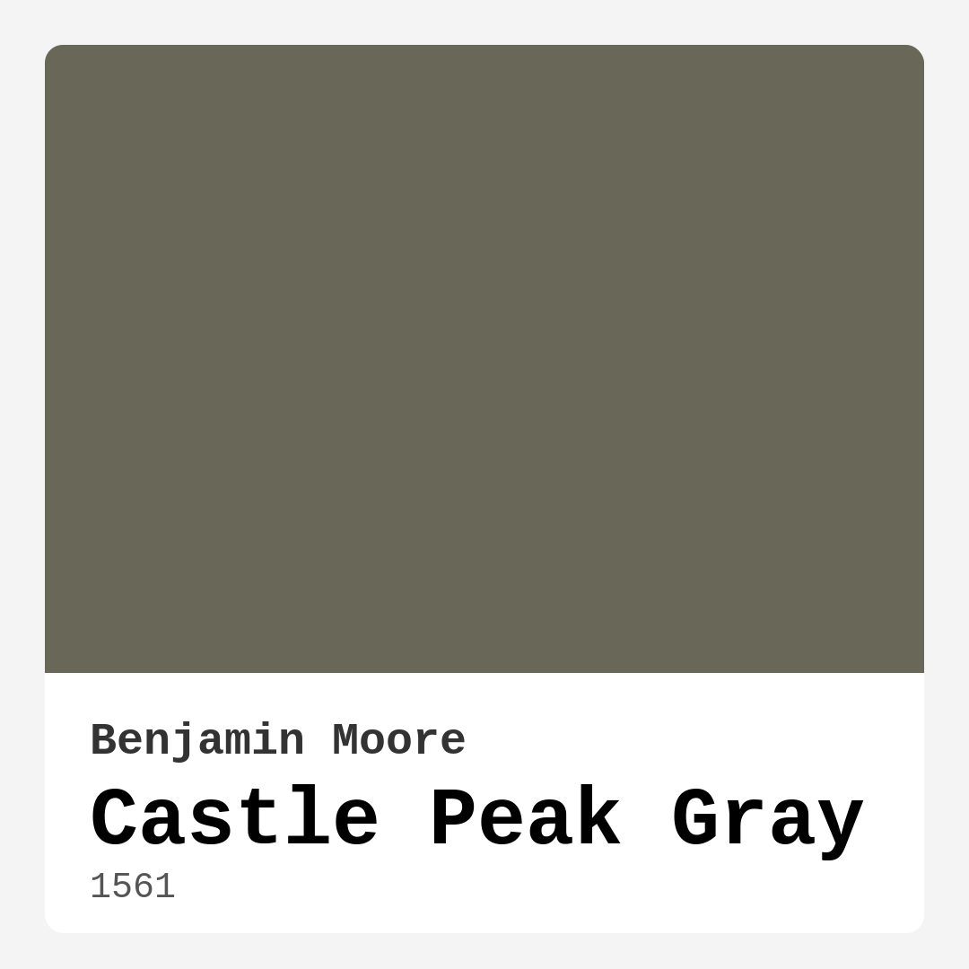 Benjamin Moore Castle Peak Gray 1561 Real Images