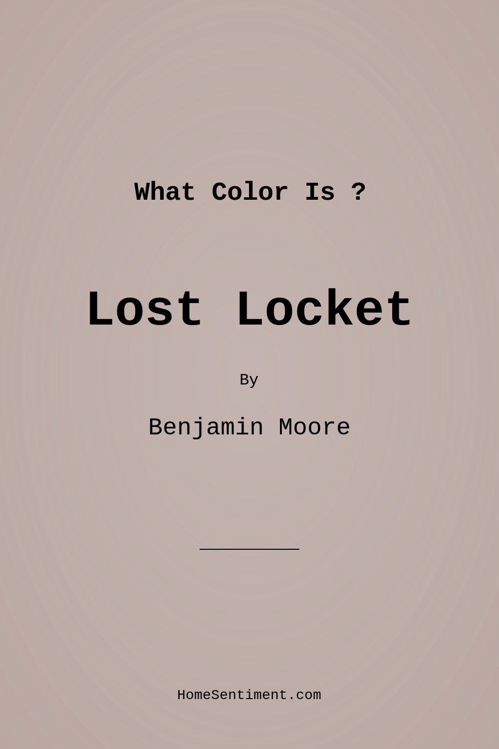 Lost Locket CSP-410 by Benjamin Moore