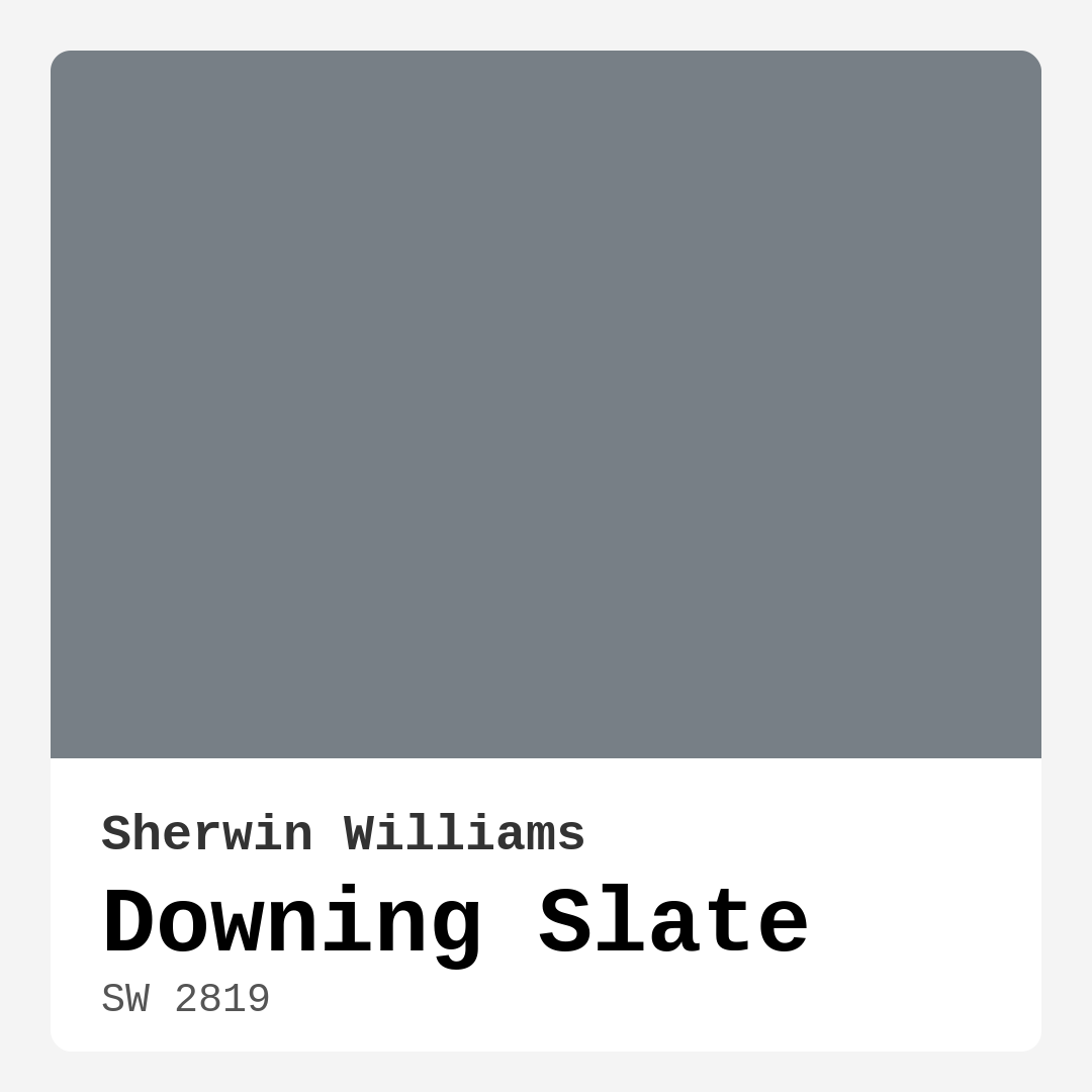 Downing Slate SW 2819 by Sherwin Williams