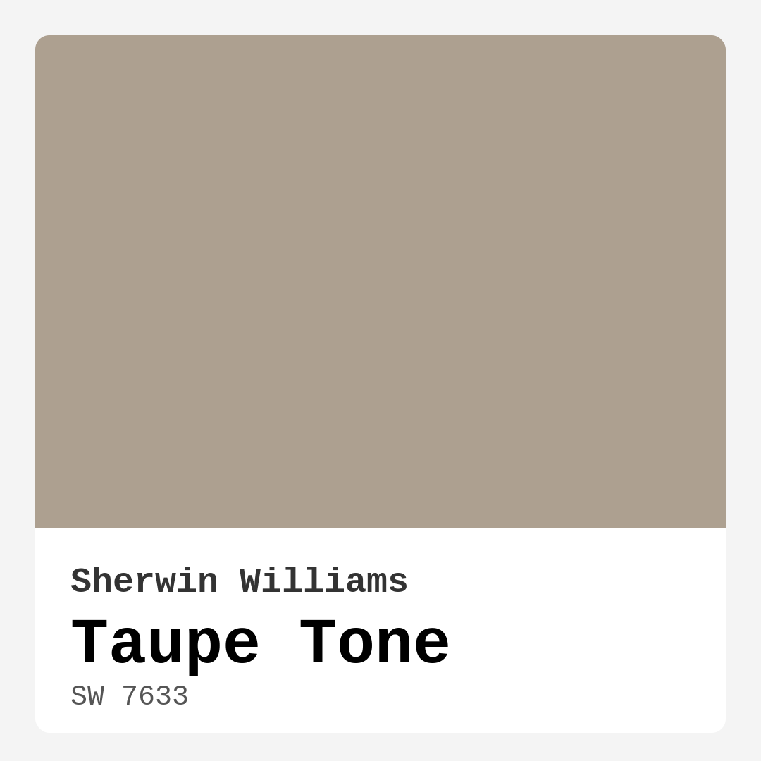 Taupe Tone SW 7633 by Sherwin Williams