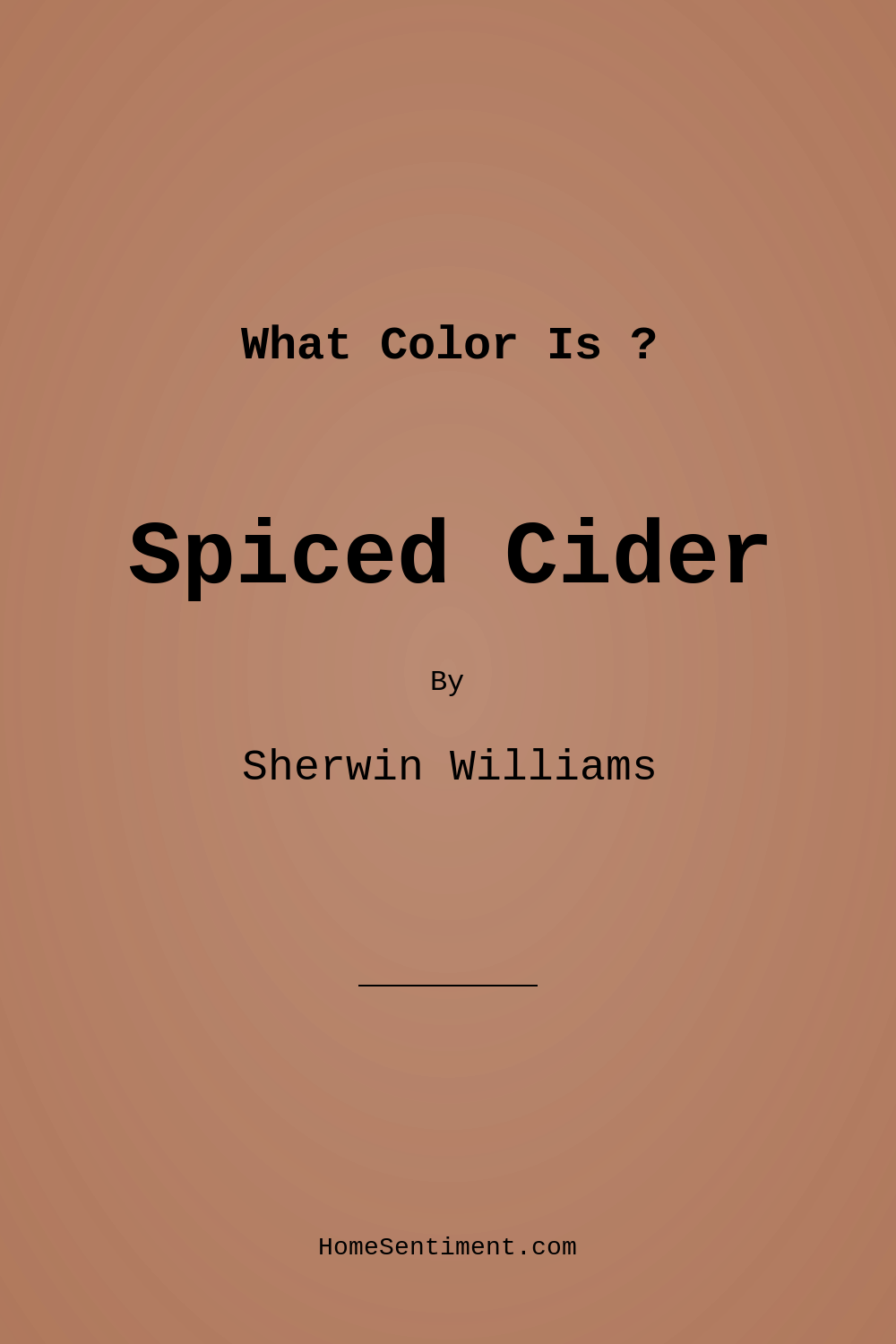Spiced Cider SW 7702 by Sherwin Williams