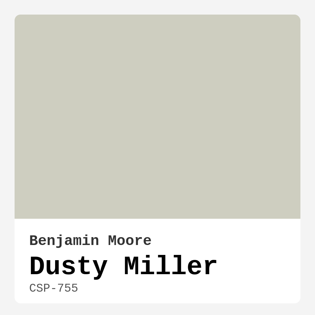 Dusty Miller CSP-755 by Benjamin Moore