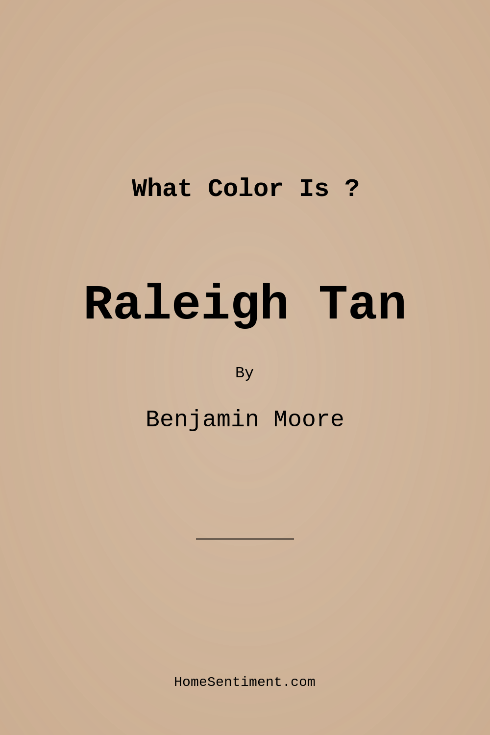 Raleigh Tan CW-190 by Benjamin Moore