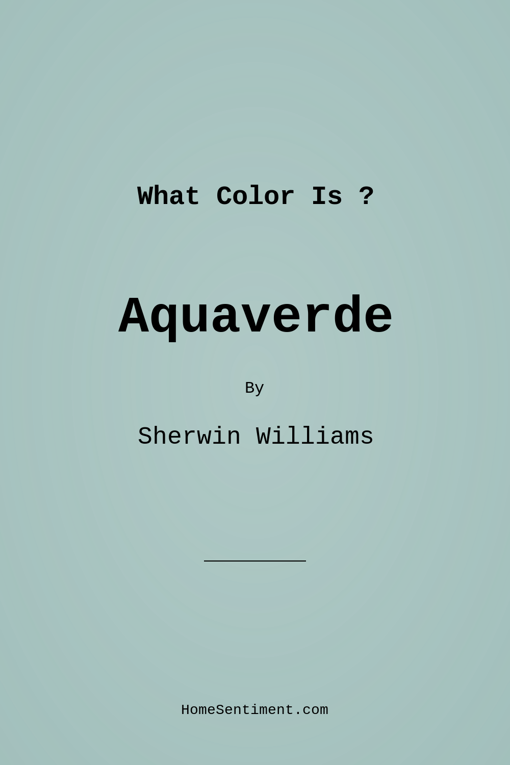 Aquaverde SW 9051 by Sherwin Williams