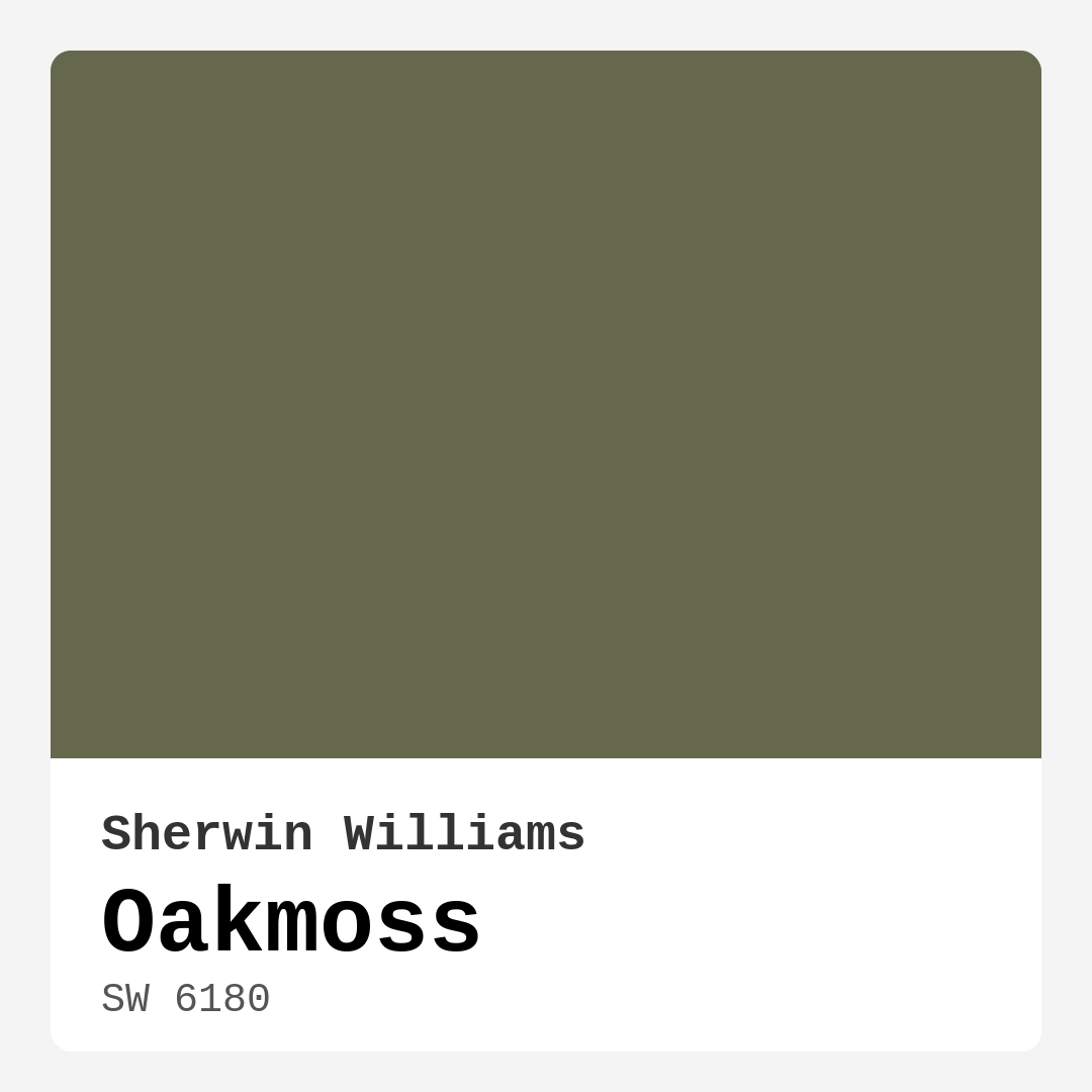 Oakmoss SW 6180 by Sherwin Williams