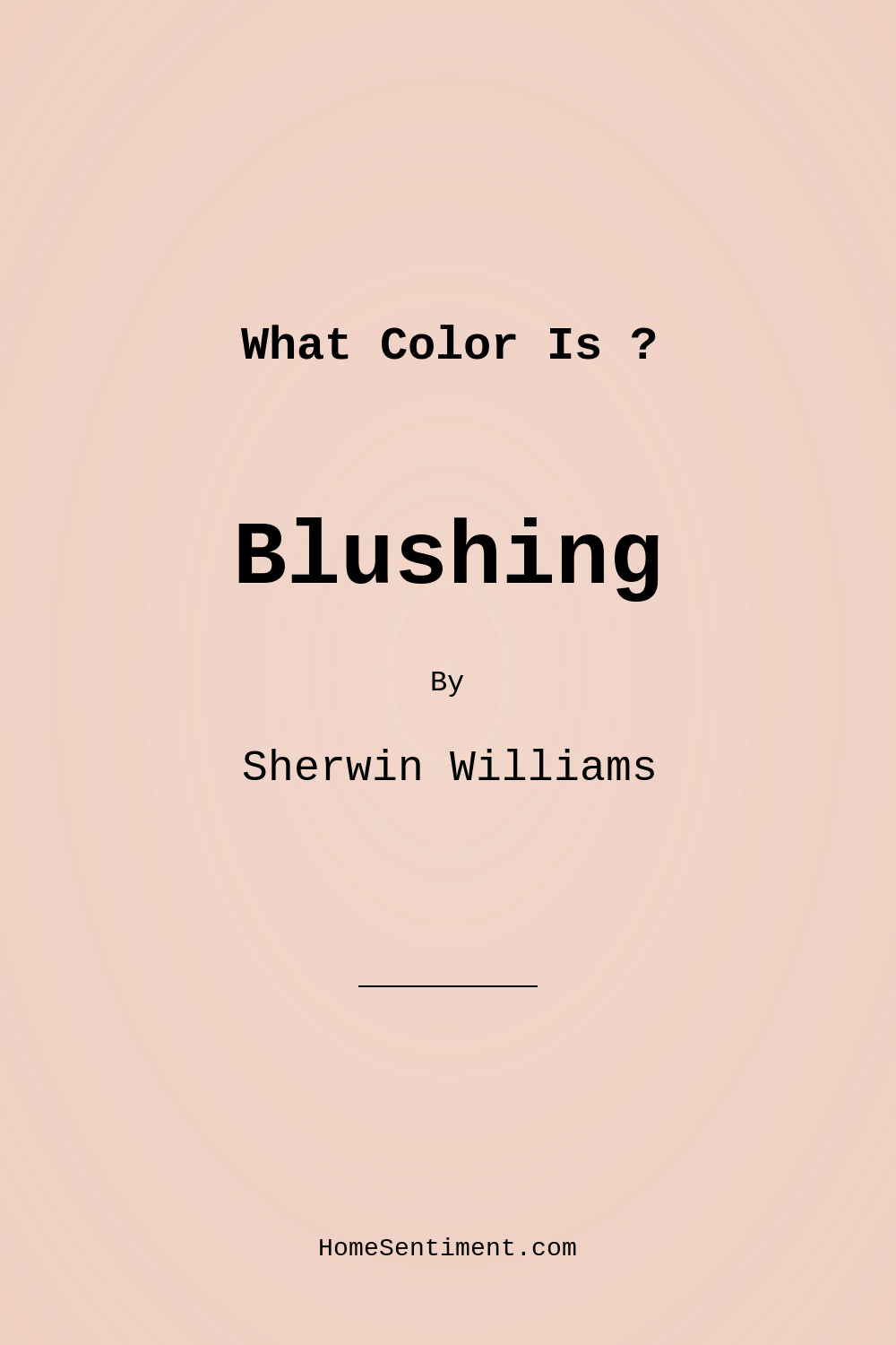 Blushing SW 6617 by Sherwin Williams