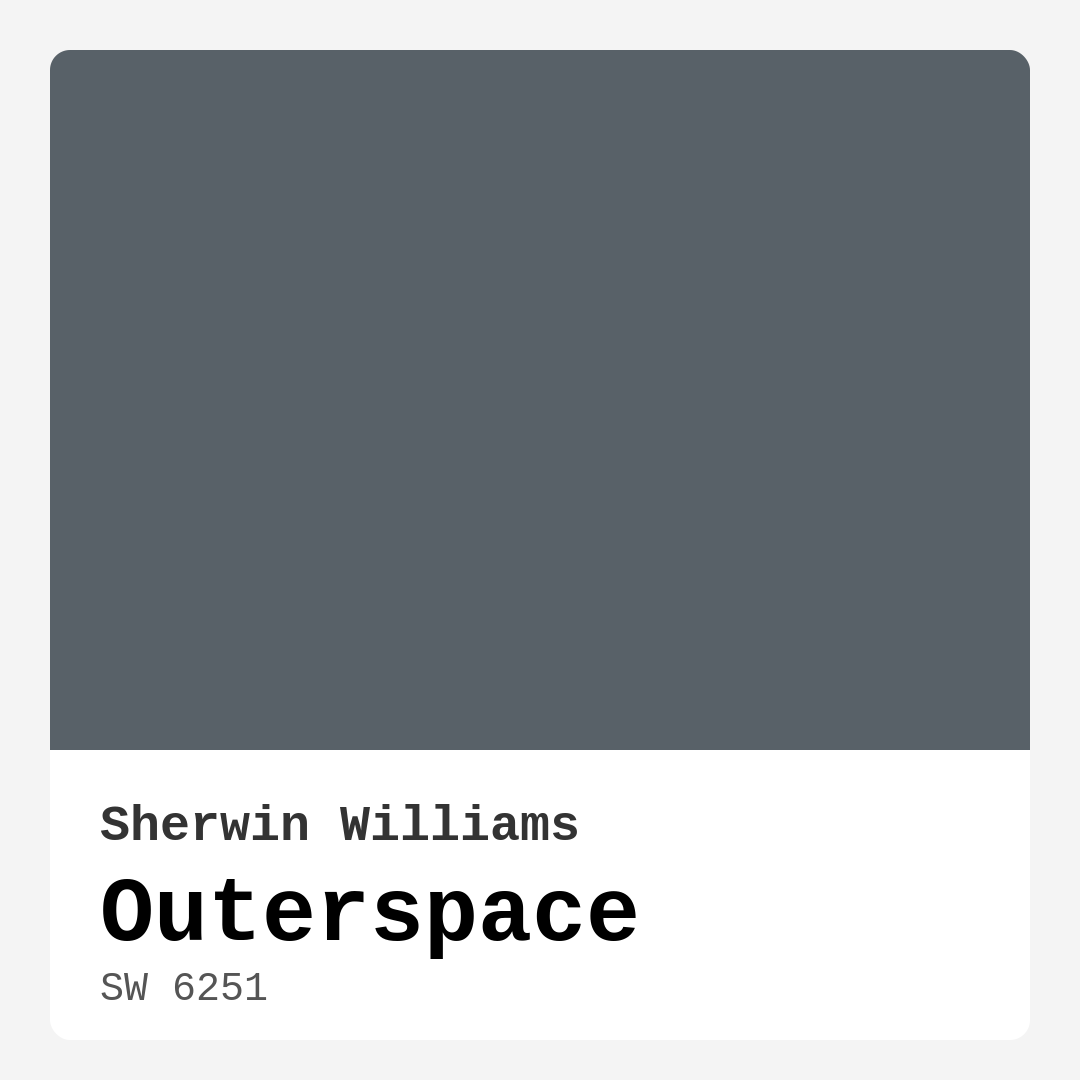 Outerspace SW 6251 by Sherwin Williams